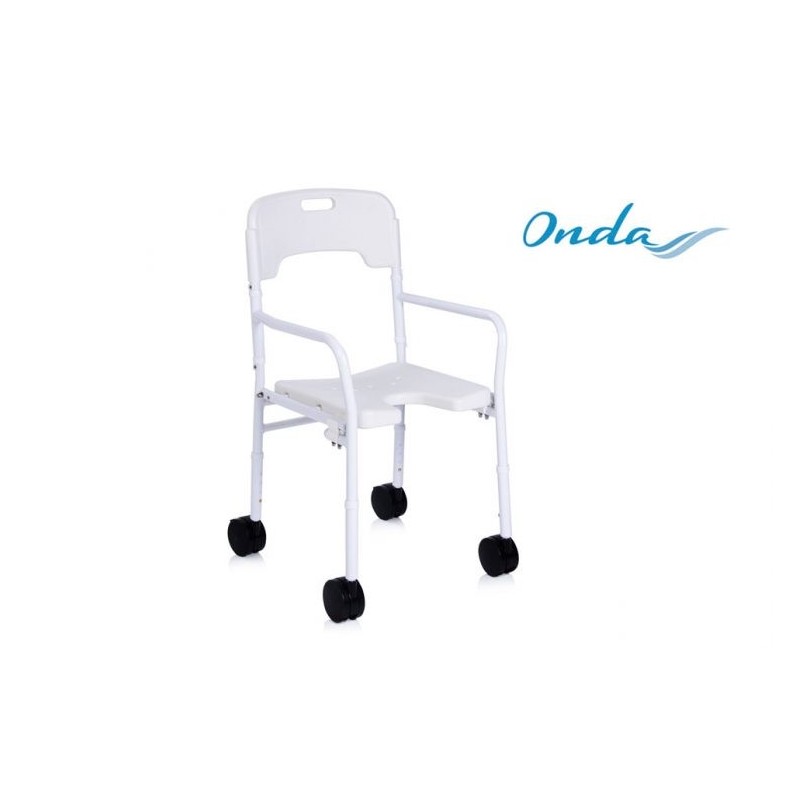 MORETTI SEDILE PER DOCCIA CON MANIGLIE  CON SEDUTA ERGONOMICA – PIEGHEVOLE